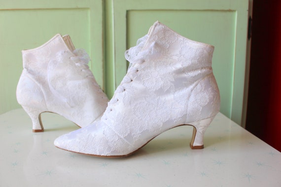 white stilettos 80's style