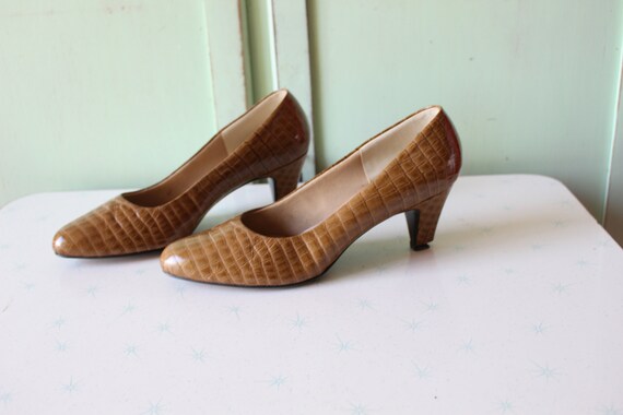 1980s Designer Selby Leather Heels...size 8 women… - image 4