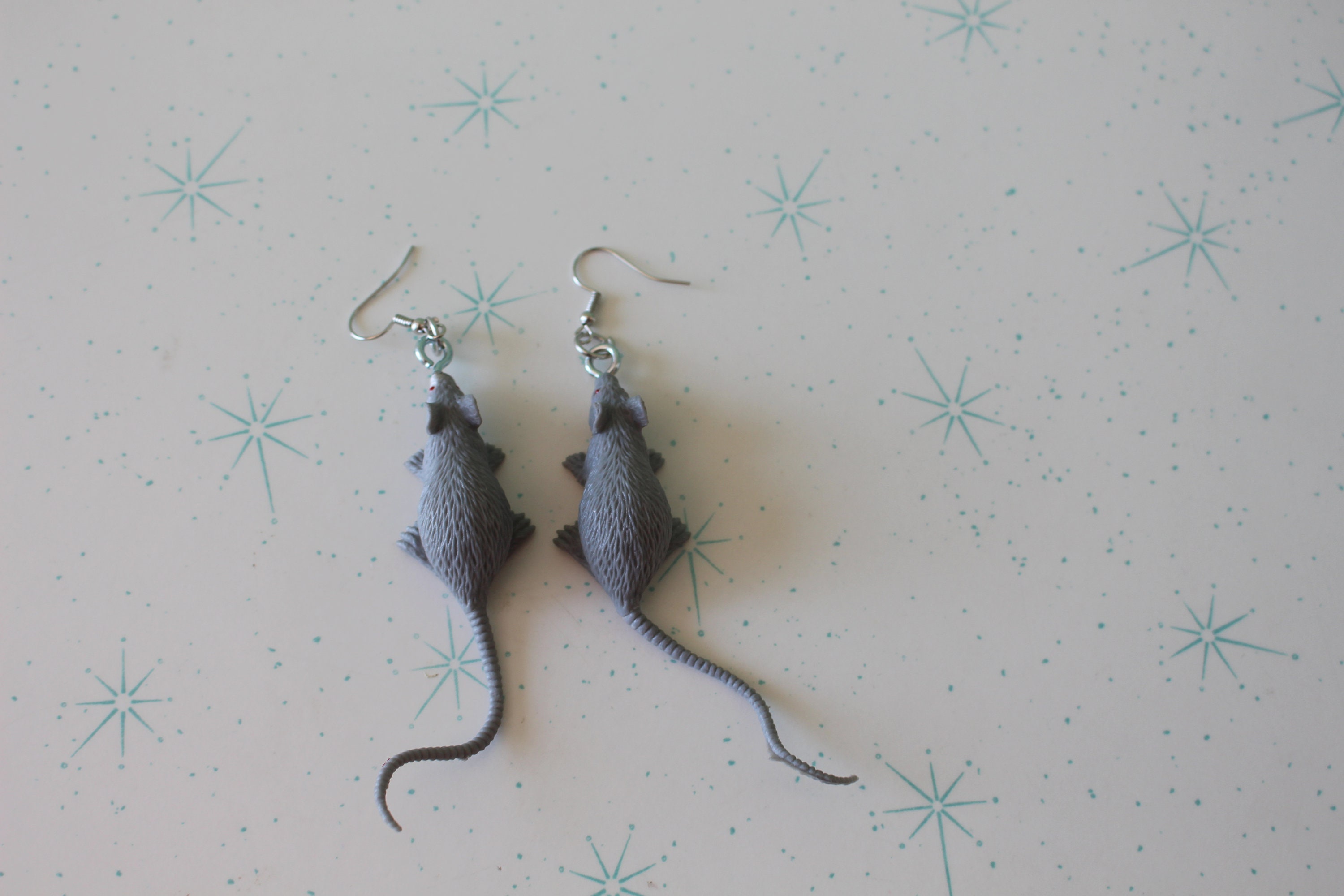 The RAT Earrings.....spooky. Halloween. Novelty. Weird. - Etsy Ireland
