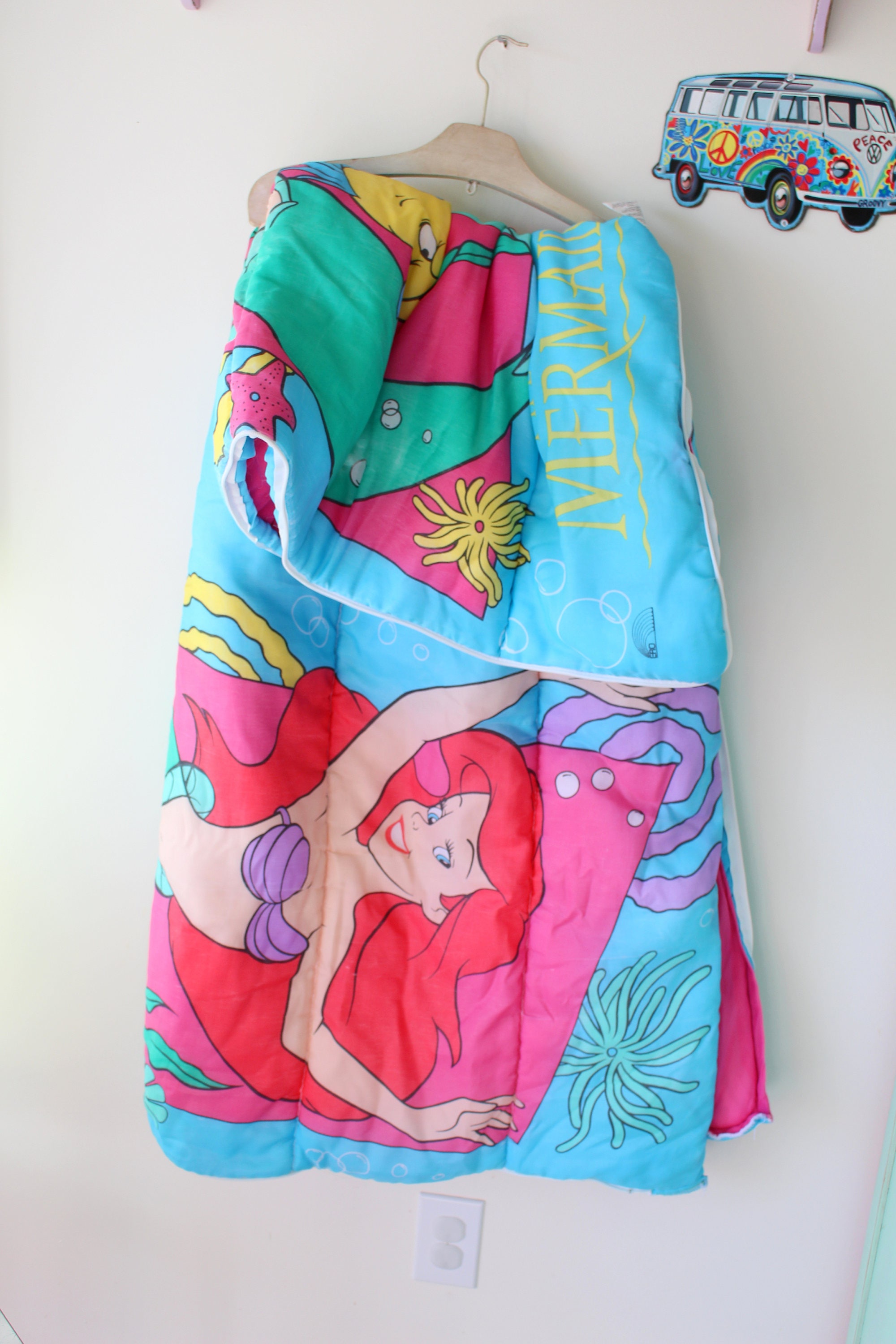 Vintage LITTLE MERMAID Sleeping Bag.....1980s. walt disney. Etsy