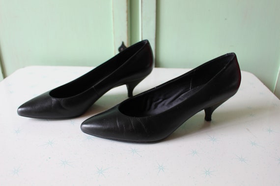 Vintage Sam and Libby 1980s Leather Heels...size … - image 3