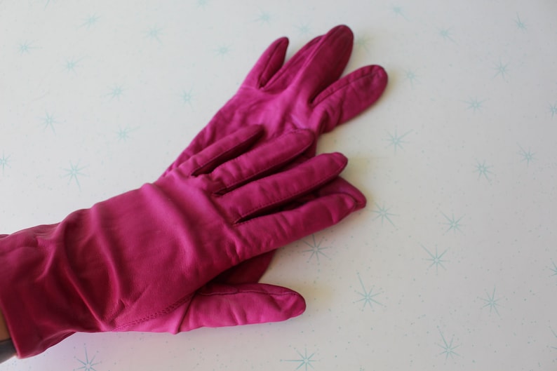 1980s Vintage Soft Leather HOT PINK Glove....party. Rave. Rad. - Etsy
