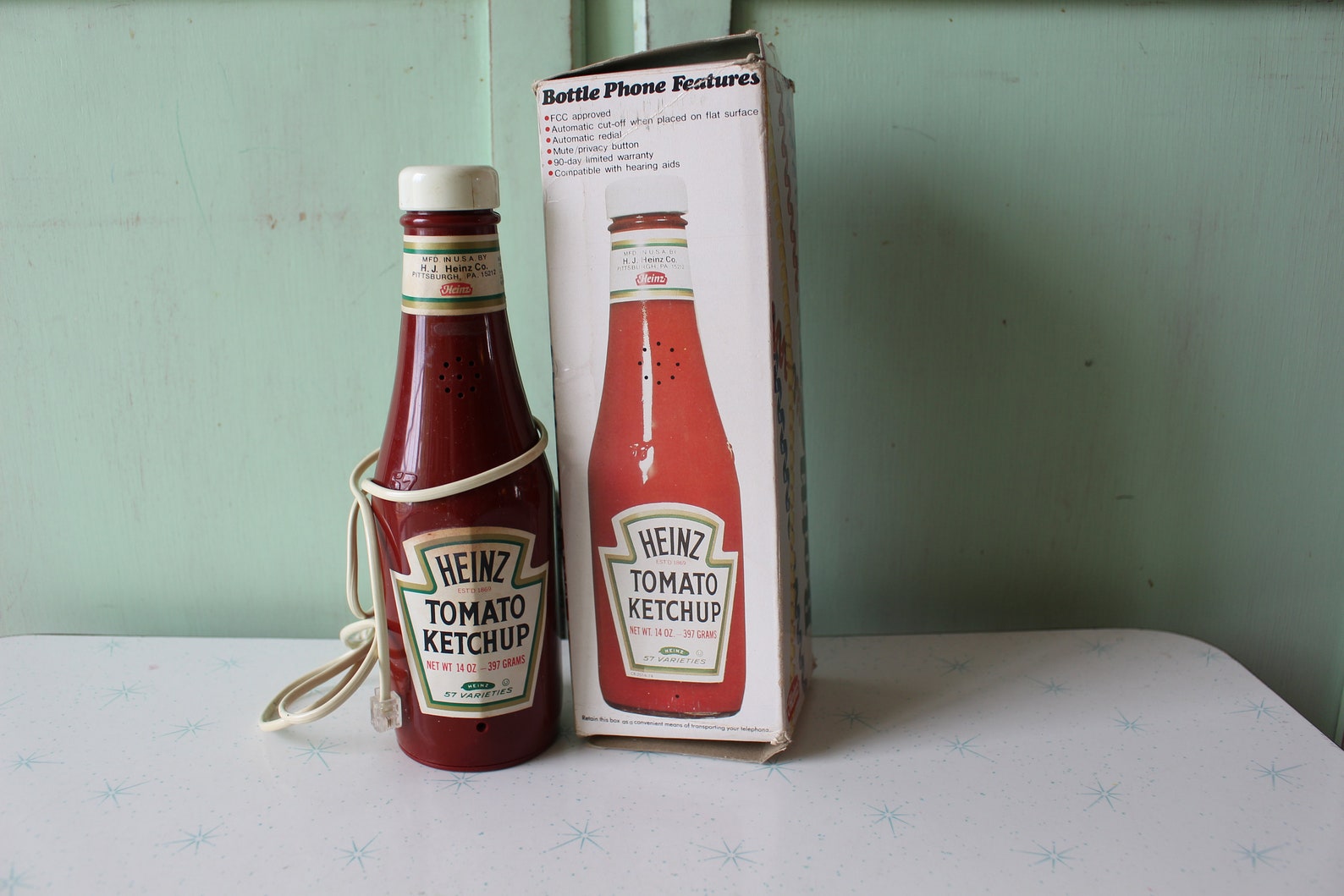 1984 Heinz TOMATO KETCHUP Phone.....retro. Mod. Diner. Rad. Etsy