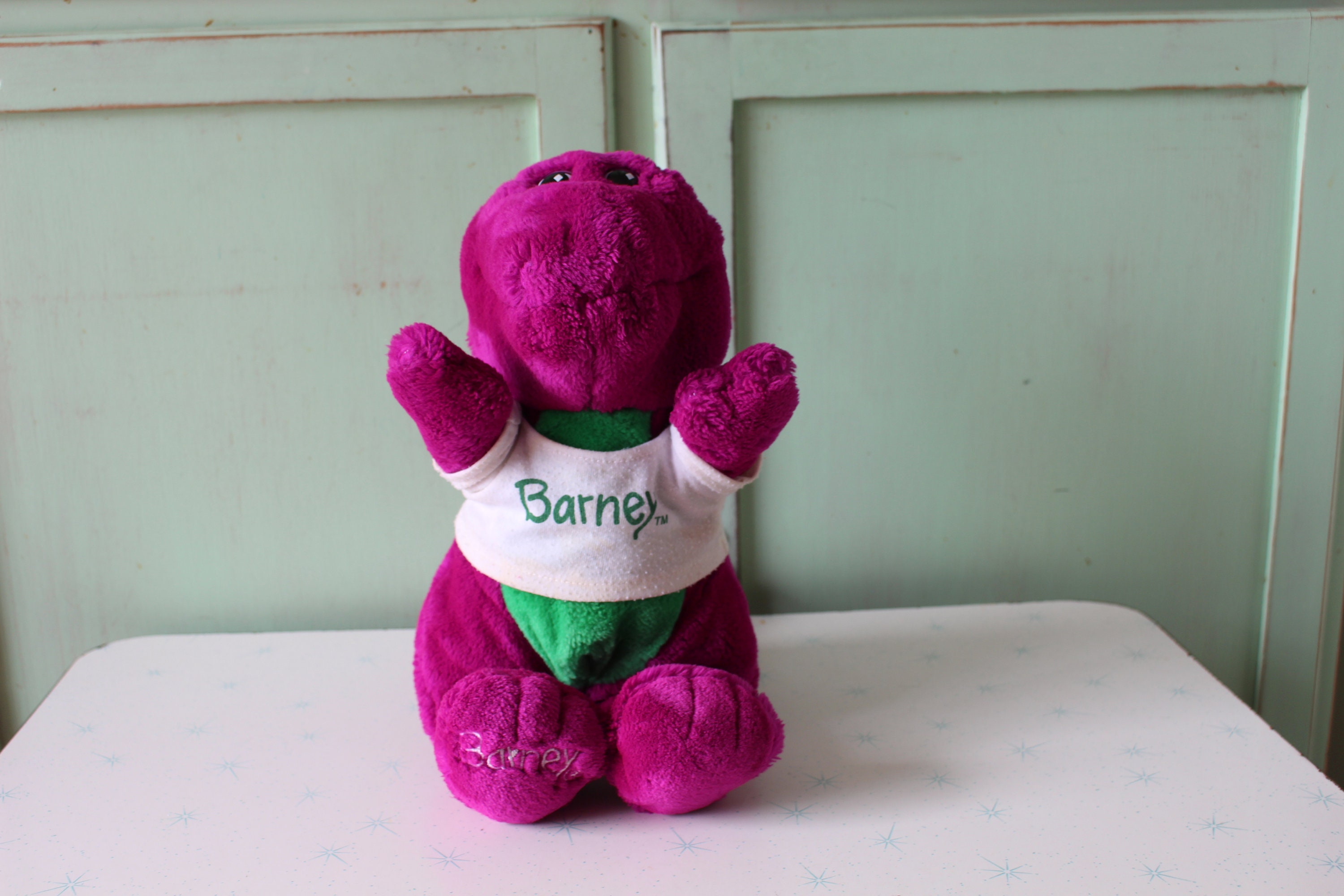 Vintage BARNEY Dino Doll....1990s. kids. children. television. | Etsy