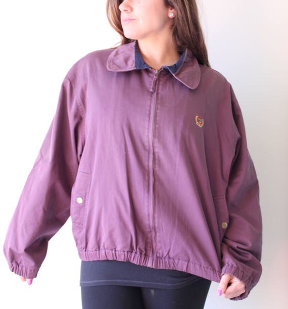 Vintage Unisex Top...size large. purple. bright. … - image 1