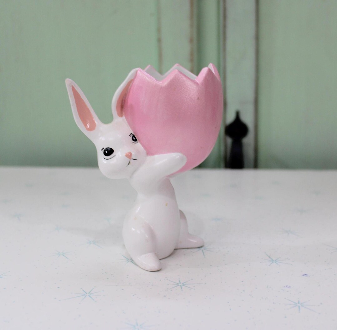 Kitsch Shiny Rabbit Vintage Bunny Rabbit Figurine: Kitsch 80s Home Decor - Etsy