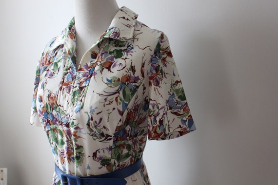 Vintage FANCY FLORAL  Dress......small medium wom… - image 4