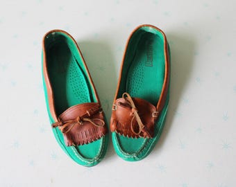 Vintage 80s Dexter Leather Loafer Sandals - Size 7