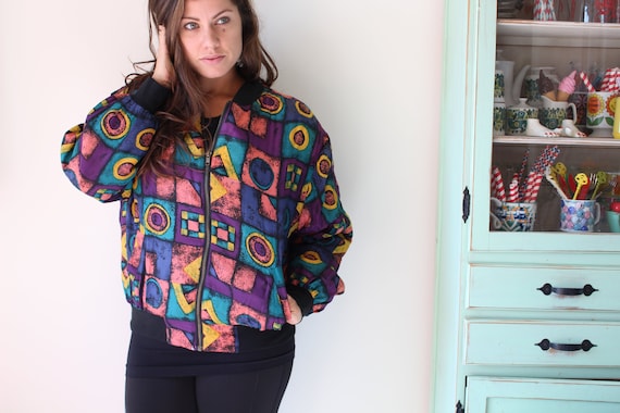 1980s RAINBOW Jacket...size small...colorful. bri… - image 2