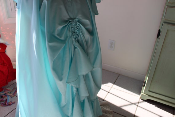 1960s BLUE LACE Dress....size small womens....196… - image 9
