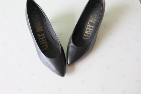 Vintage Sam and Libby 1980s Leather Heels...size … - image 1