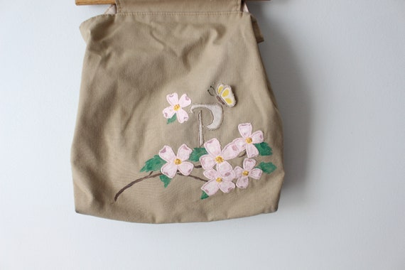 Vintage RETRO Floral Handbag....retro. fabric pur… - image 2