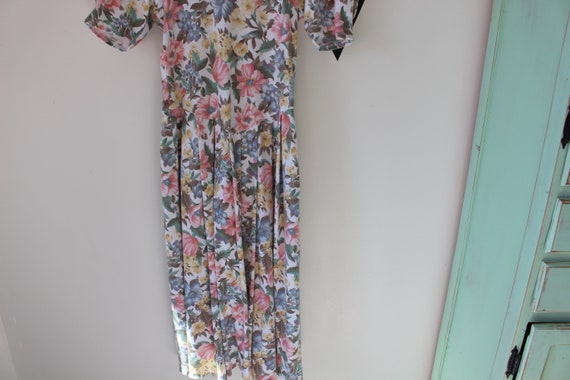 SALE/// Vintage 1990s FLORAL Dress...retro. 90s c… - image 3