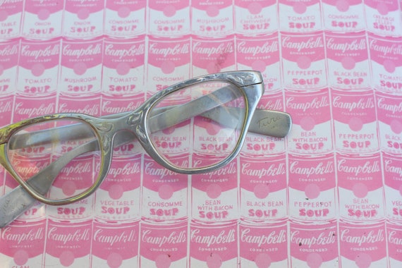1950s 1960s TURA Vintage CAT EYE Eye Glasses....v… - image 1