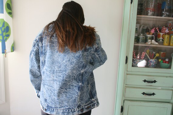 Vintage Denim Jean Jacket...grunge. hipster. retr… - image 4