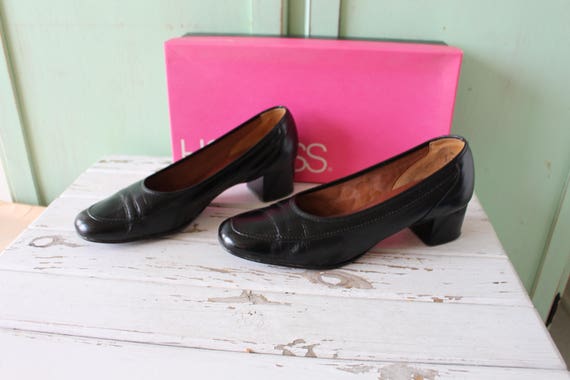 1960s Fancy Heels....size 6 womens....black heels… - image 3