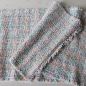 Vintage 80s Pastel Placemats - Set of 2 - Retro Table Linen