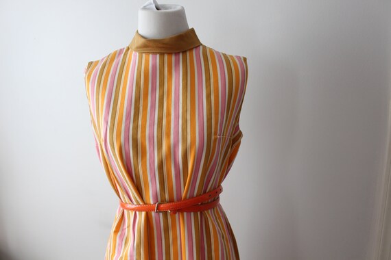 1960s 1970s Vintage MOD GROOVY Dress....medium. s… - image 7