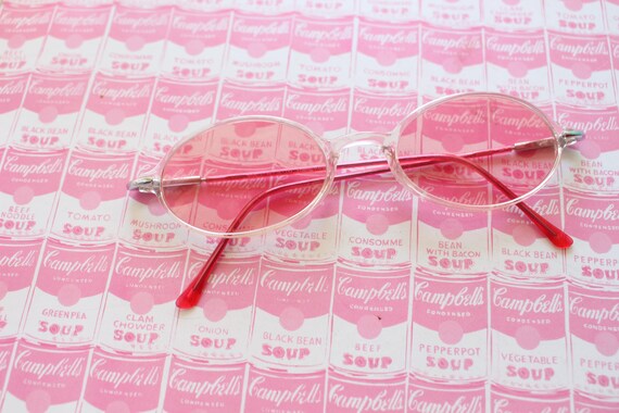 1980s BRIGHT PINK Lens NOS Sunglasses.....retro s… - image 1