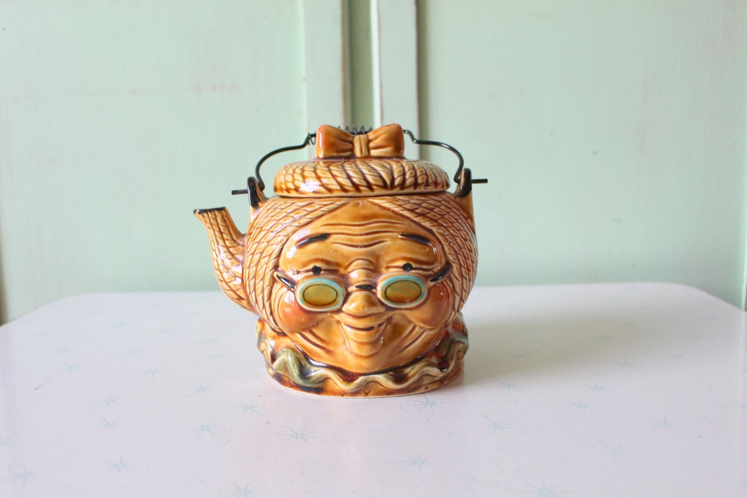 Vintage Japan TEA Pot..mid Century. Mug. Drink. Coffee. Tea. Bright