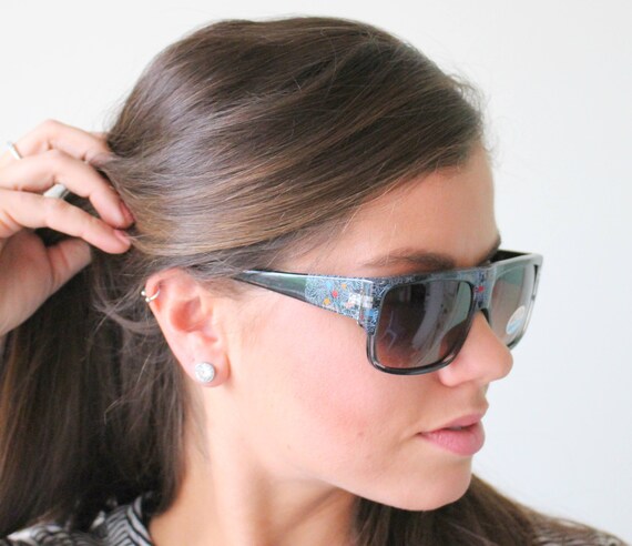 80s Sunglasses, Tinted Lens, Retro Mod Style
