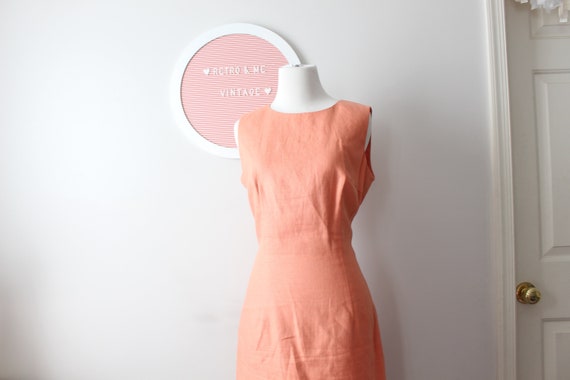 1990s Vintage Orange Dress....size medium womens.… - image 2