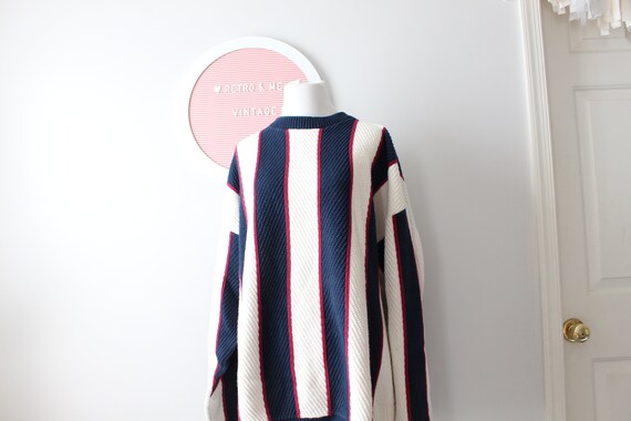 1990s Striped Oversized Sweater... large. xlarge.… - image 4