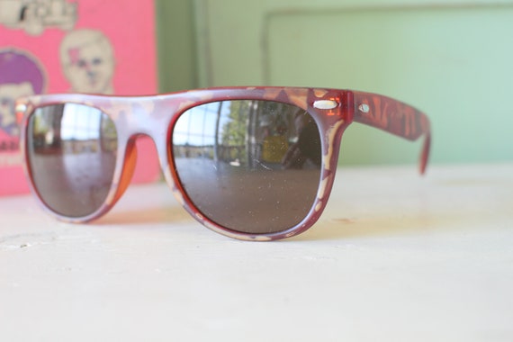 1980s HIPSTER Tort Sunglasses..unisex. retro. rad… - image 1