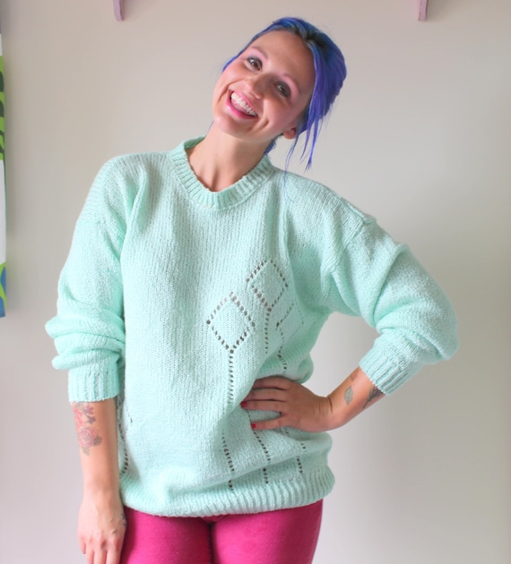 1980s MINT Kitsch Sweater...unicorn. colorful. br… - image 1