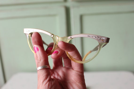 1950s 1960s Vintage CAT EYE Eye Glasses..vintage … - image 5