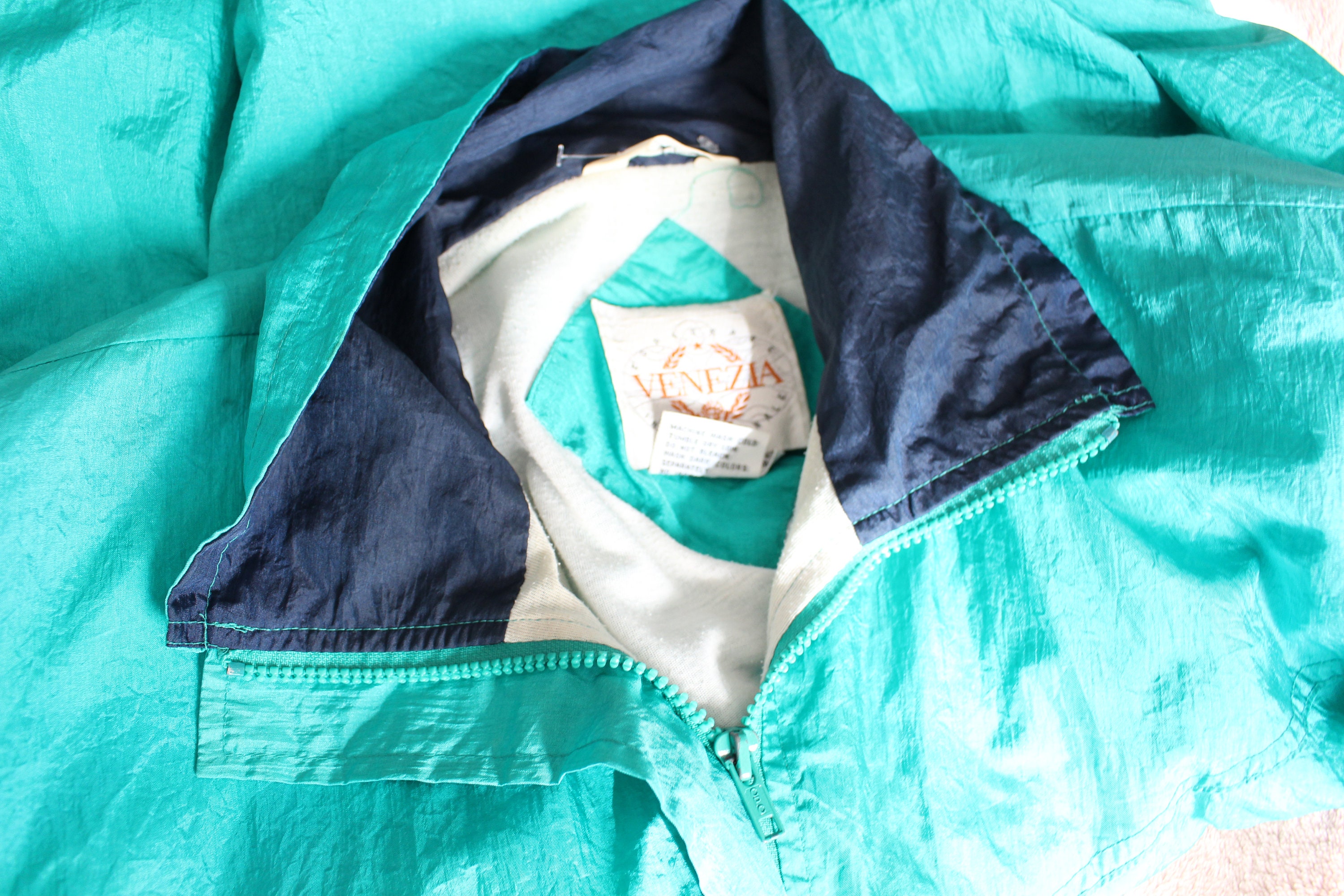1980s Sports Jacketsize Large. Colorful. Bright. Retro