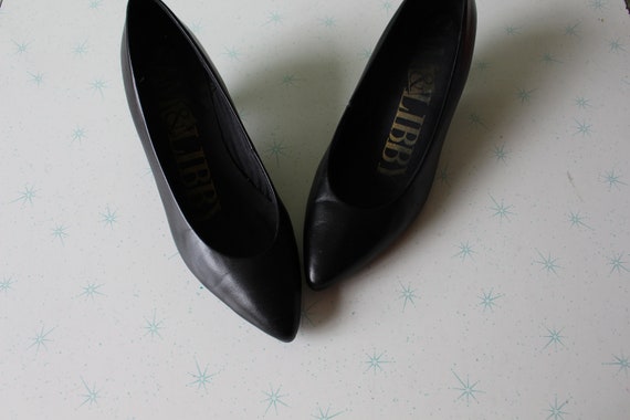 Vintage Sam and Libby 1980s Leather Heels...size … - image 2