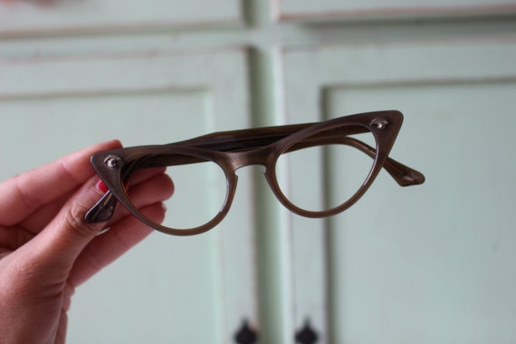 1950s 1960s Vintage CATEYE Winged Glasses.....vin… - image 5
