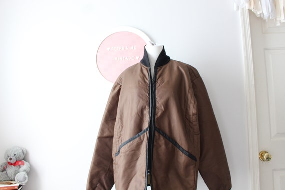 Vintage 1980s Brown and Black Jacket....medium. l… - image 3