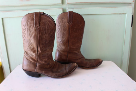 Vintage Cowboy Boots....texas. cowboy. brown. cou… - image 2