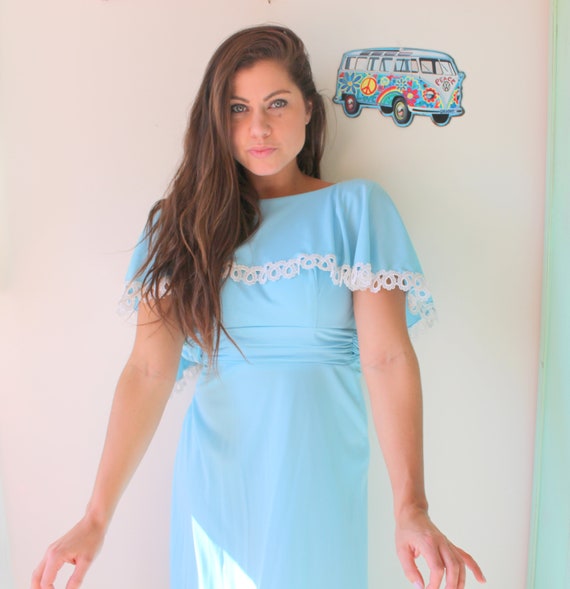 light blue garden party dress Garden Party Maxi Dress - Turqouise main image 1
