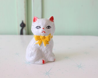 Vintage kattenbeeldje: kitsch woondecoratie jaren 80