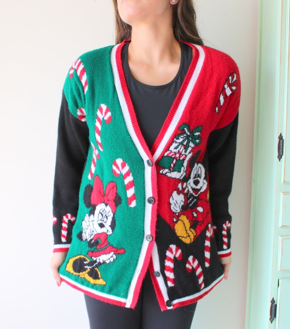 Vintage MICKEY MOUSE Sweater...walt disney. minni
