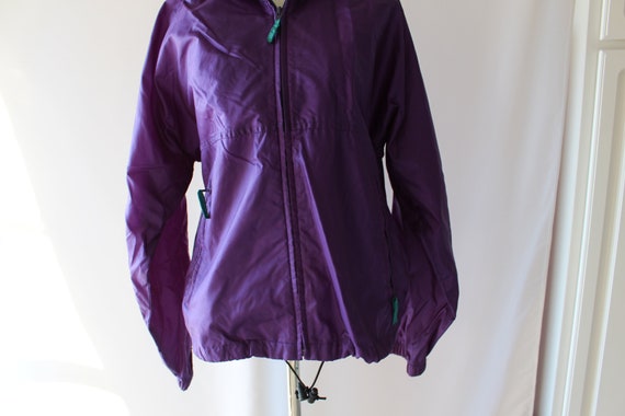 1980s Vintage Windbreaker Jacket..small. purple. … - image 3