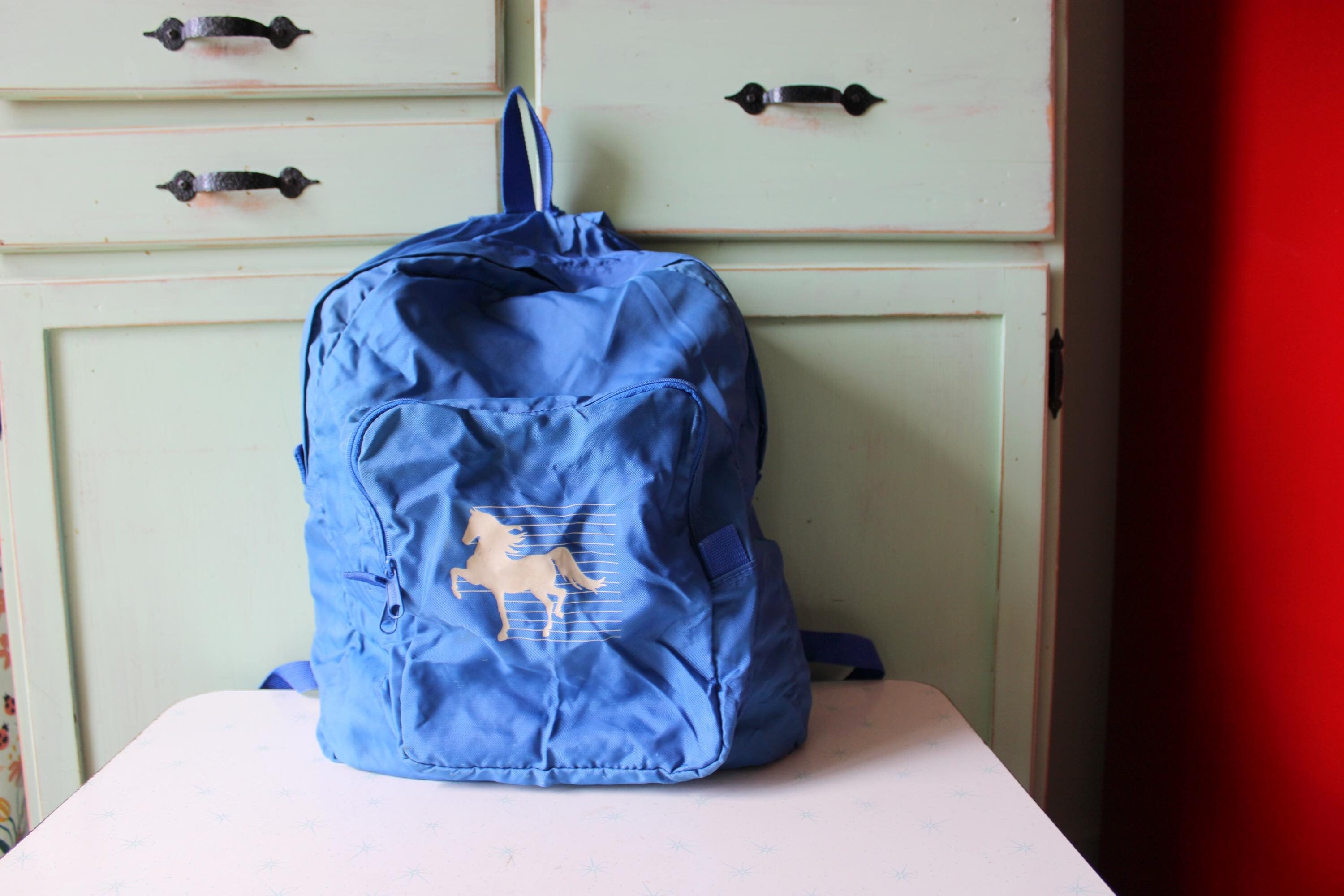 Blue 70s Backpack - Etsy display picture 1