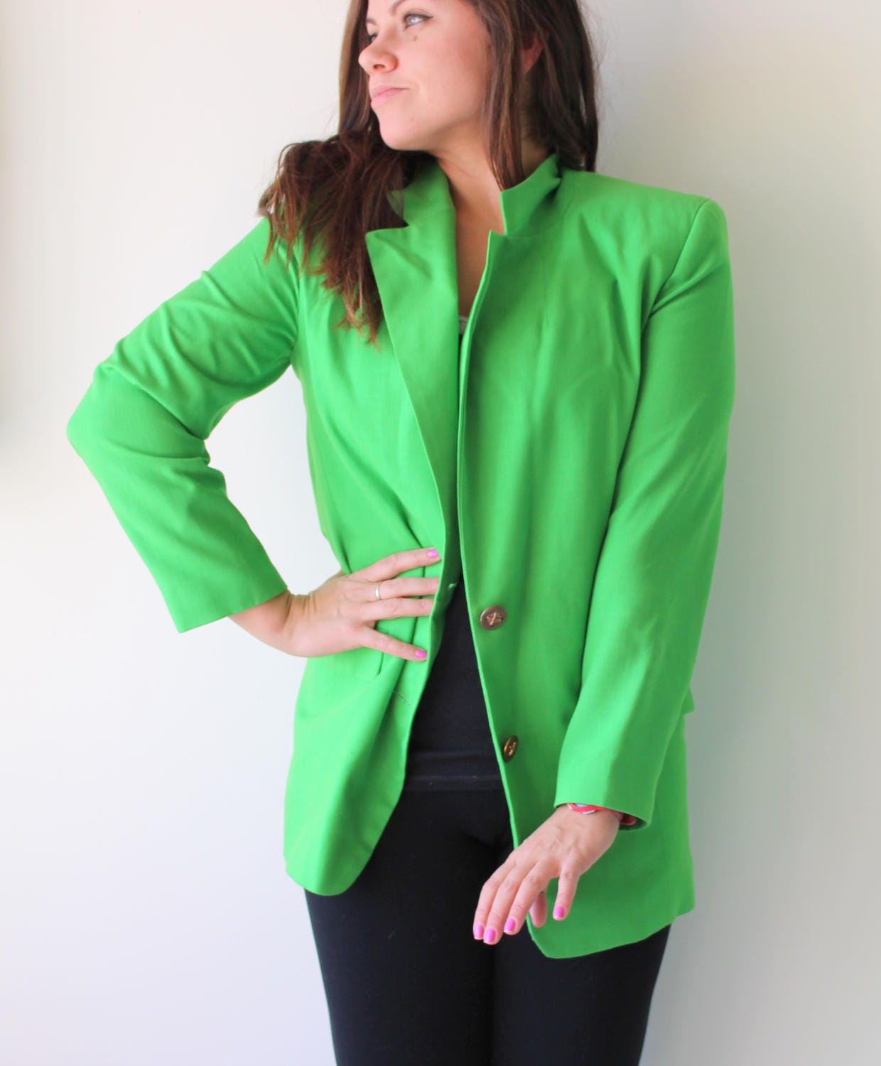 bright green blazer