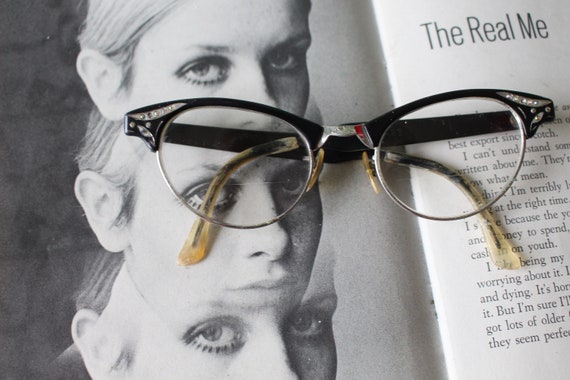 1950s 1960s Vintage CAT EYE Eye Glasses..vintage … - image 2