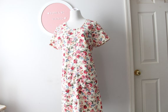 Vintage 1990s FLORAL Dress.....retro. 90s clothin… - image 4