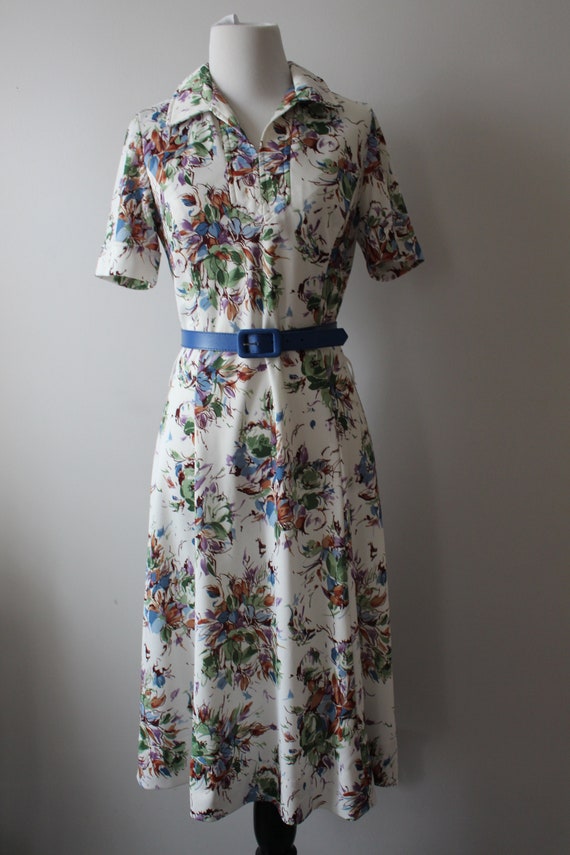 Vintage FANCY FLORAL  Dress......small medium wom… - image 2