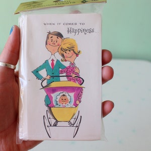 Tarjetas de anuncio de nacimiento de bebé, vintage, años 1960 y 1970... nuevas y antiguas. Niño. Niña. Altura. Peso. Nueva mamá. Nuevo papá. Nombre. Retro. Revelar