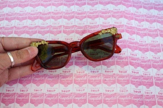 1950s 1960s Vintage CAT EYE Sun Glasses..vintage … - image 4