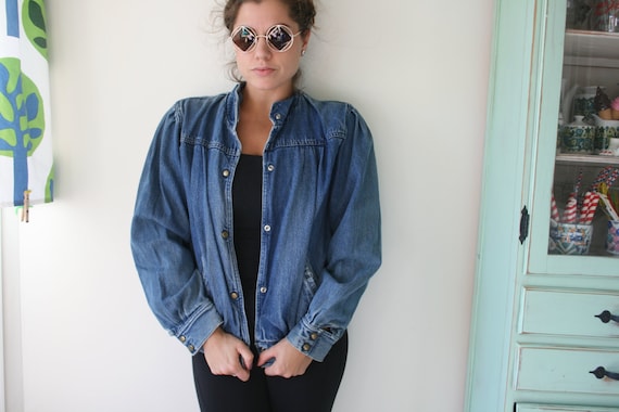 Vintage BLUE JEAN Jacket...rad. grunge. hipster. … - image 2