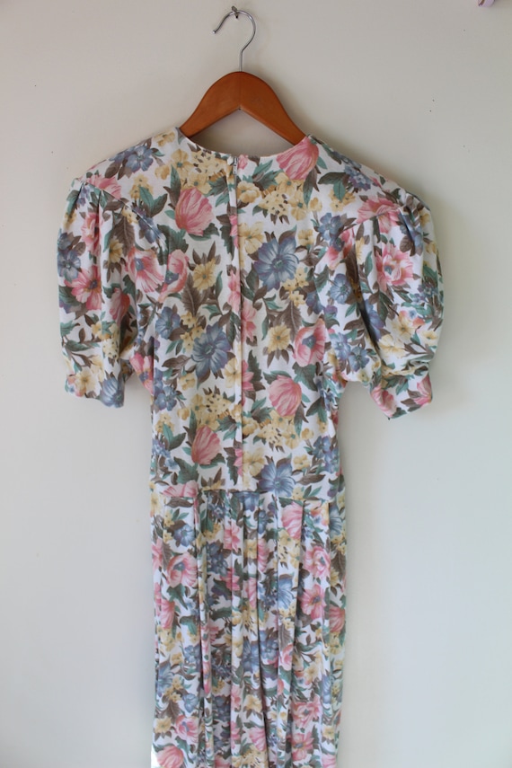 SALE/// Vintage 1990s FLORAL Dress...retro. 90s c… - image 9