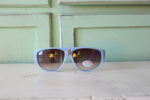 1980s BLUE New Old Stock Sunglasses...vintage eye… - image 2