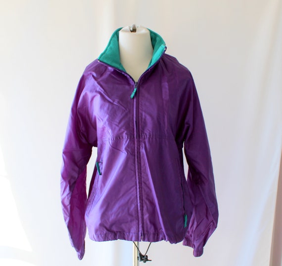 1980s Vintage Windbreaker Jacket..small. purple. … - image 5